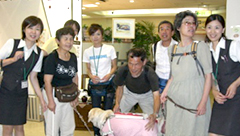 企業介助ボランティア風景